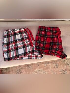 old navy flannel pajama shorts